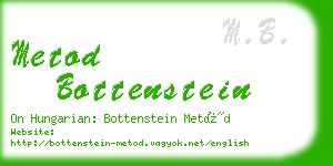 metod bottenstein business card